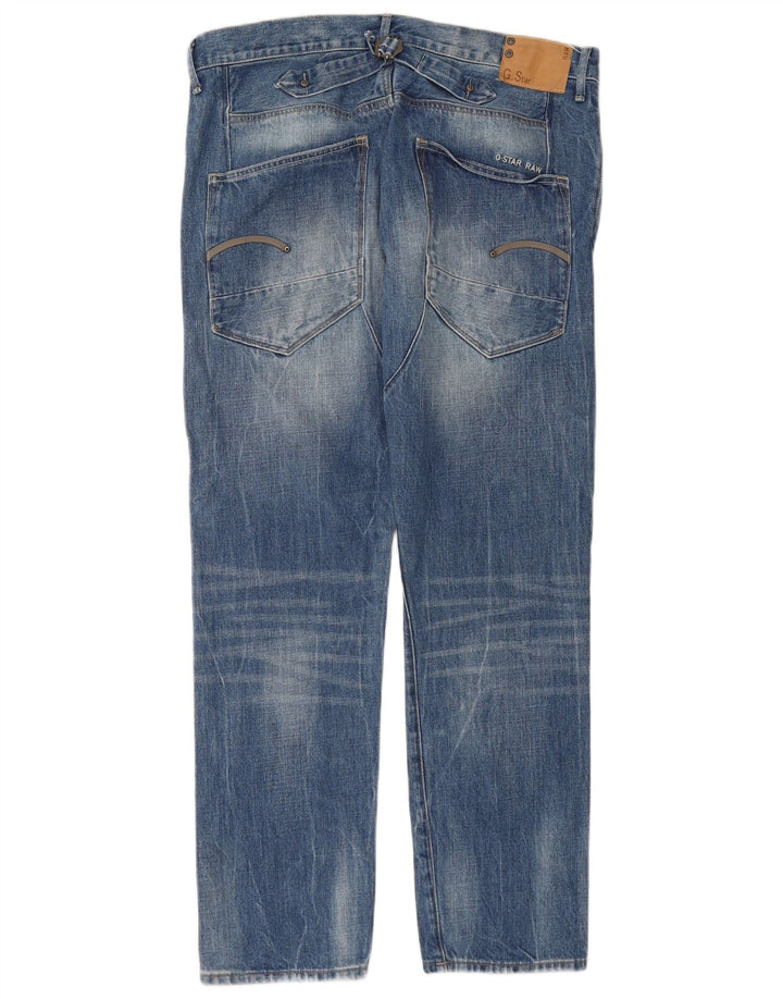 G-STAR Straight Jeans til mænd W36 L30 Blå Bomuld