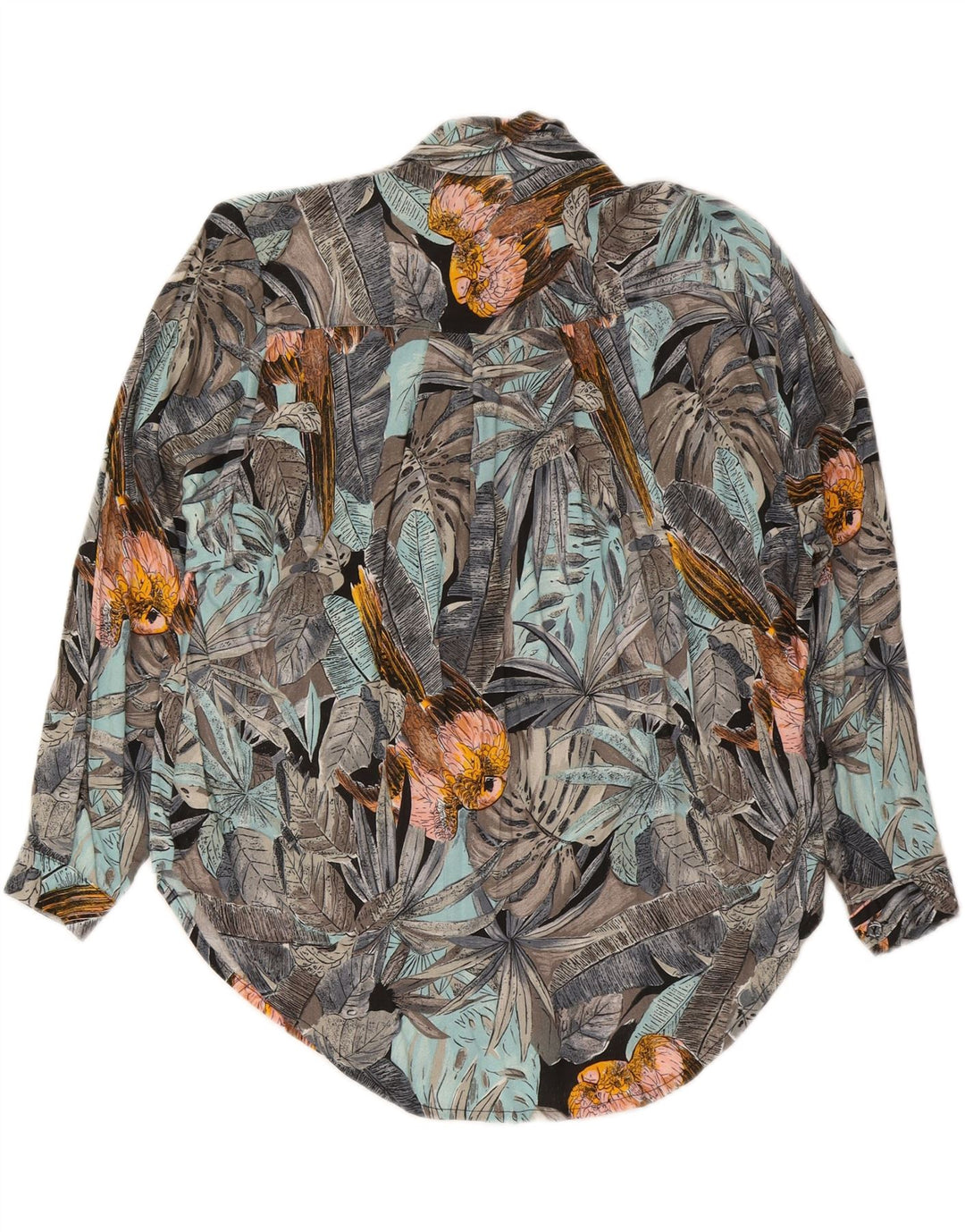 VELENO skjortebluse til kvinder UK 20 2XL Flerfarvet blomsterviscose