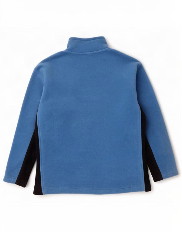 Gap Womens Zip Neck Fleece Jumper UK 20 2XL Blå Colourblock Polyester