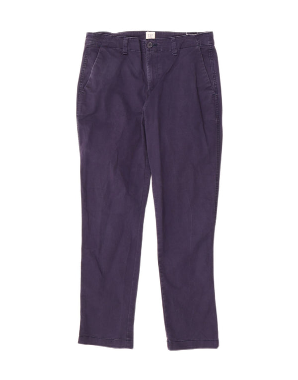 Gap Womens Girlfriend Chino Bukser US 4 Small W29 L27 Marineblå Bomuld