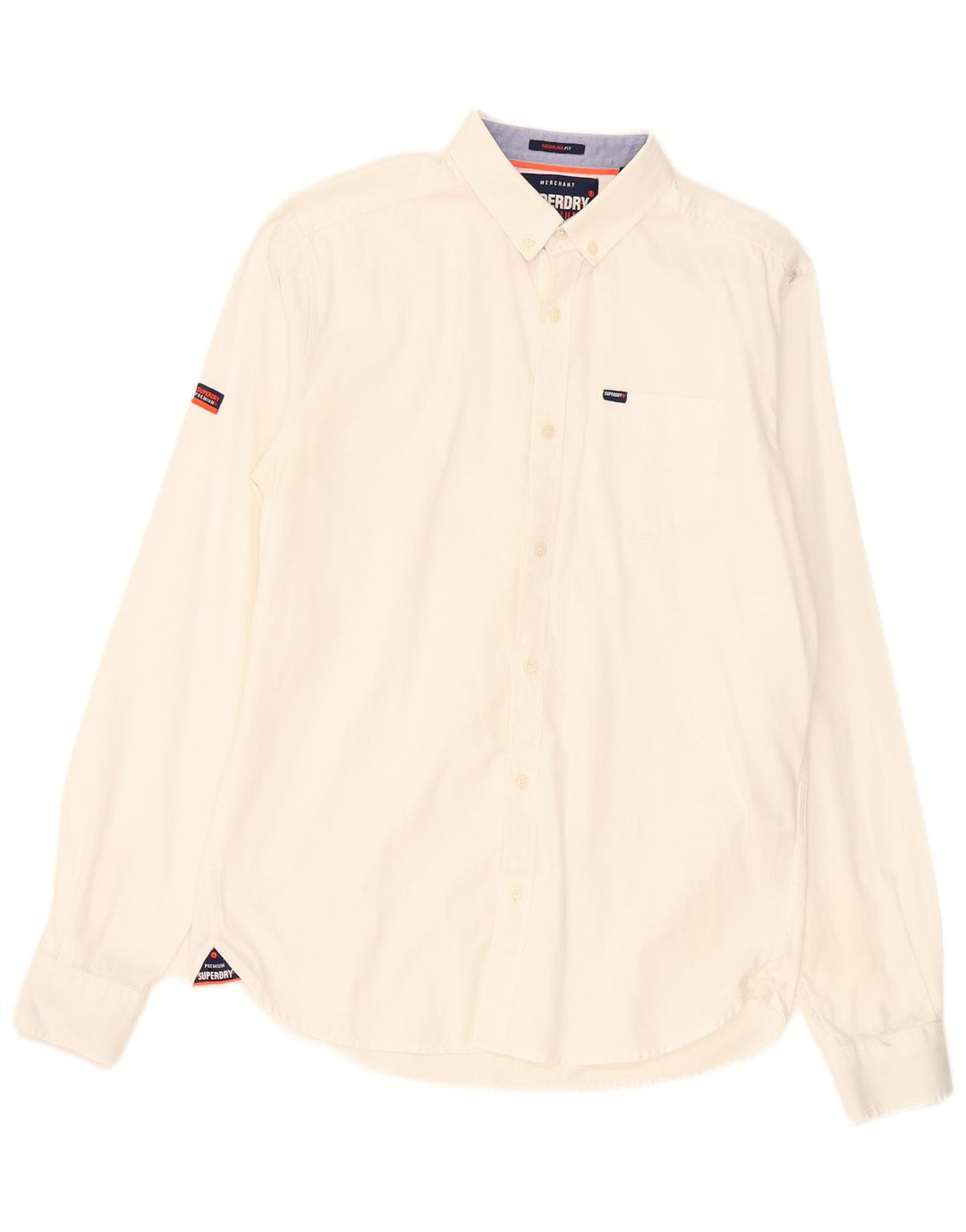 Superdry herreskjorte lille hvid bomuld