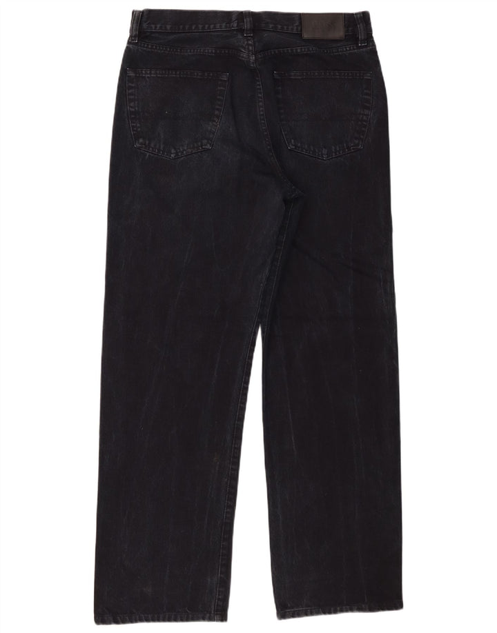 Hugo Boss Straight Jeans til mænd W34 L30 Sort bomuld