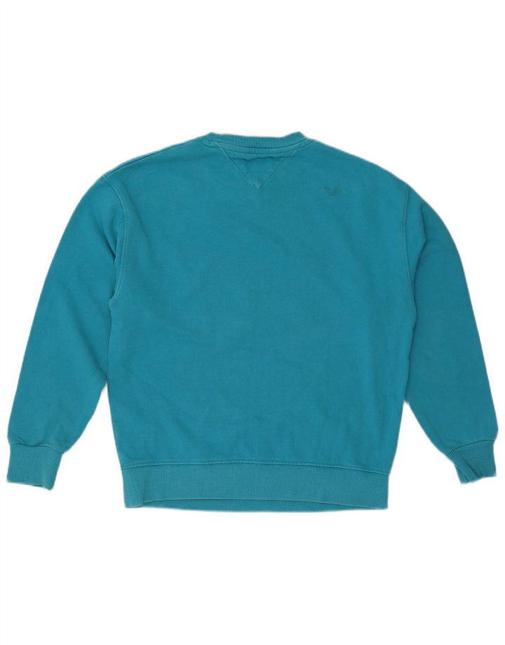 Tommy Hilfiger Herre Grafisk Sweatshirt Jumper Lille Blå Bomuld