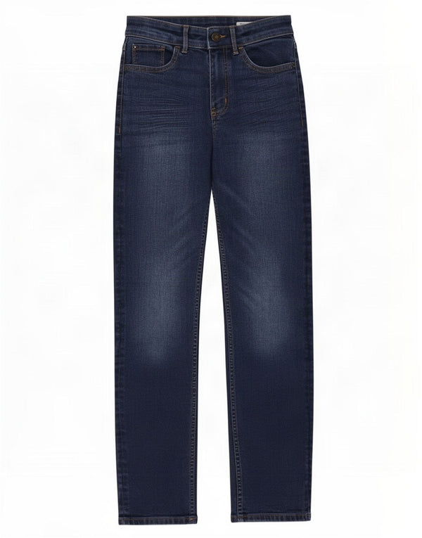 Marks & Spencer Womens Straight Jeans UK 8 Small W36 L28 Navy Blue