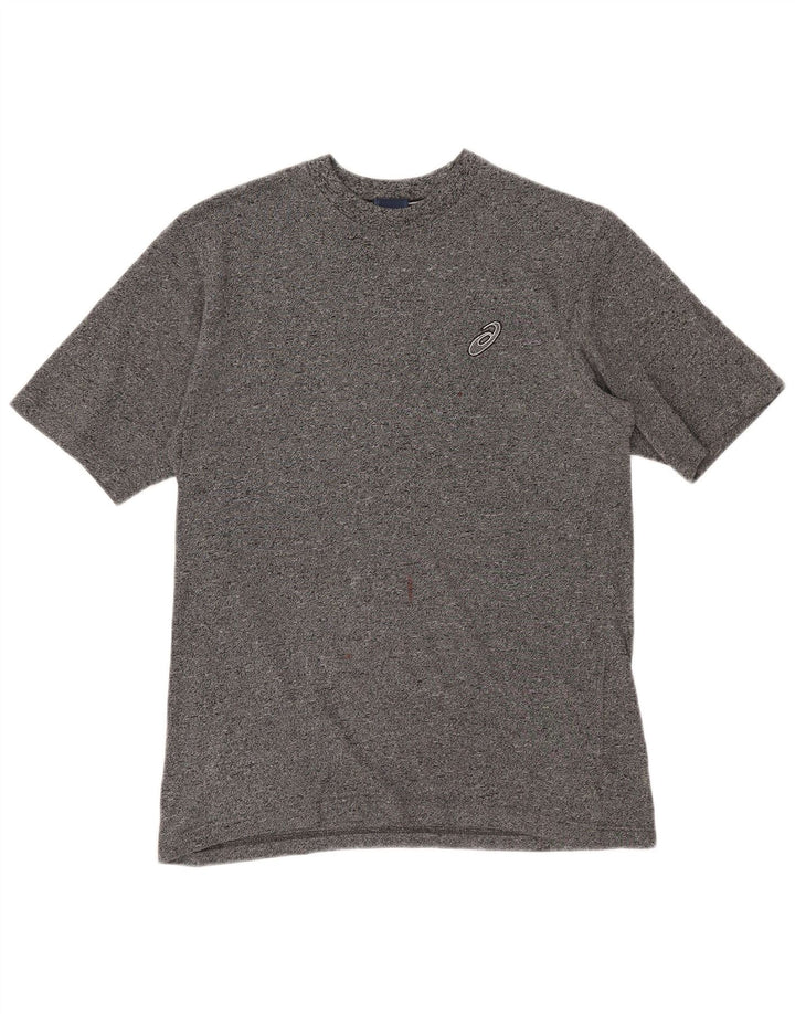Asics herre T-shirt top lille grå flækket bomuld