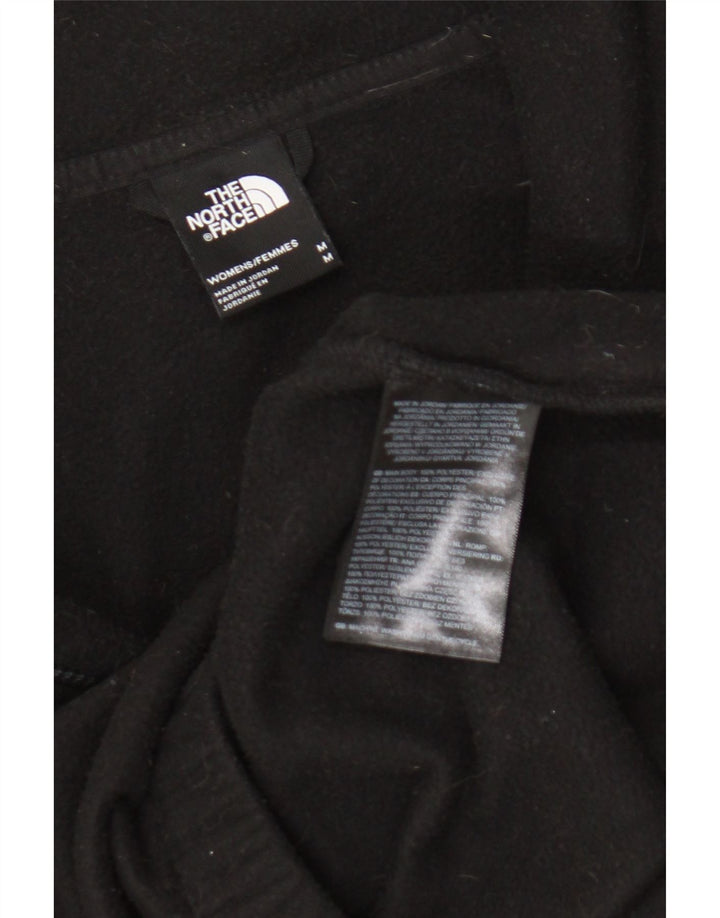 The North Face Womens Oversized Crop Fleece Jumper UK 12 Medium Black