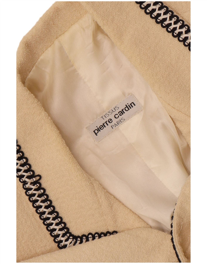 Pierre Cardin Dame 2 Button Blazer Jacket UK 14 Large Beige