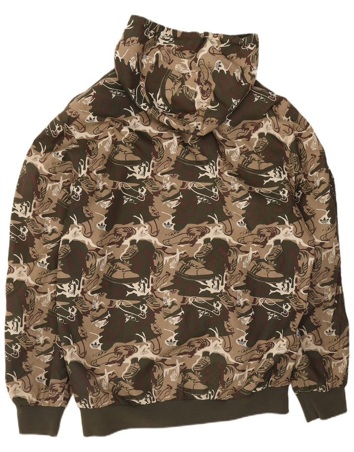 Adidas Træningsdragt med hætte til mænd Topjakke Medium Khaki Camouflage Polyester