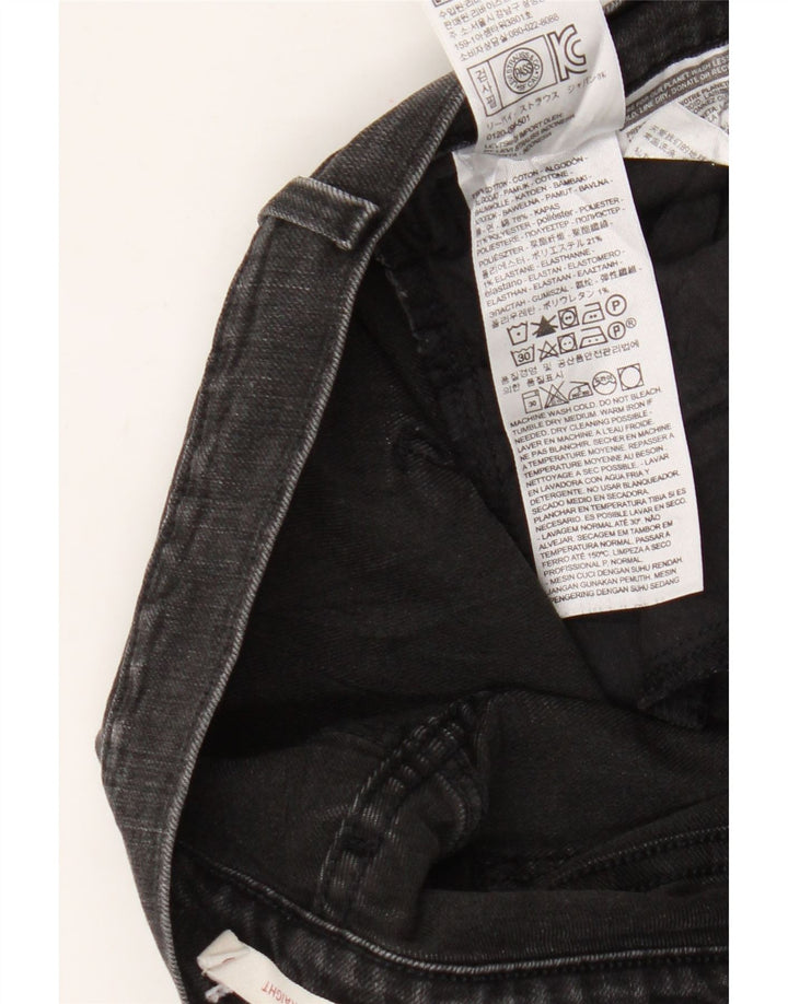 Levi's Dame 505 Straight Jeans W30 L32 Sort Bomuld