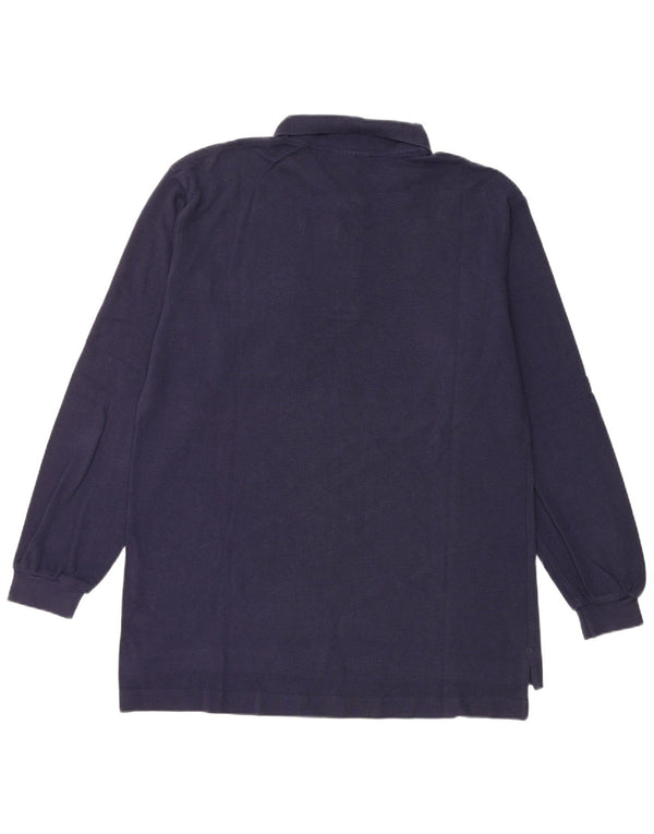 Kappa Langærmet Polo Shirt til mænd Medium Navyblå Bomuld