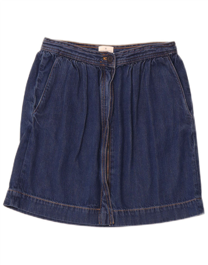 FRANSK FORBINDELSE Dame denimnederdel UK 10 Small W26 Blue