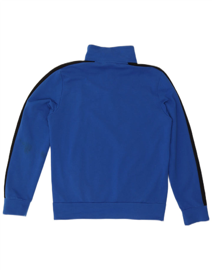 PUMA Sweatshirt med lynlås til mænd, medium blå farveblok