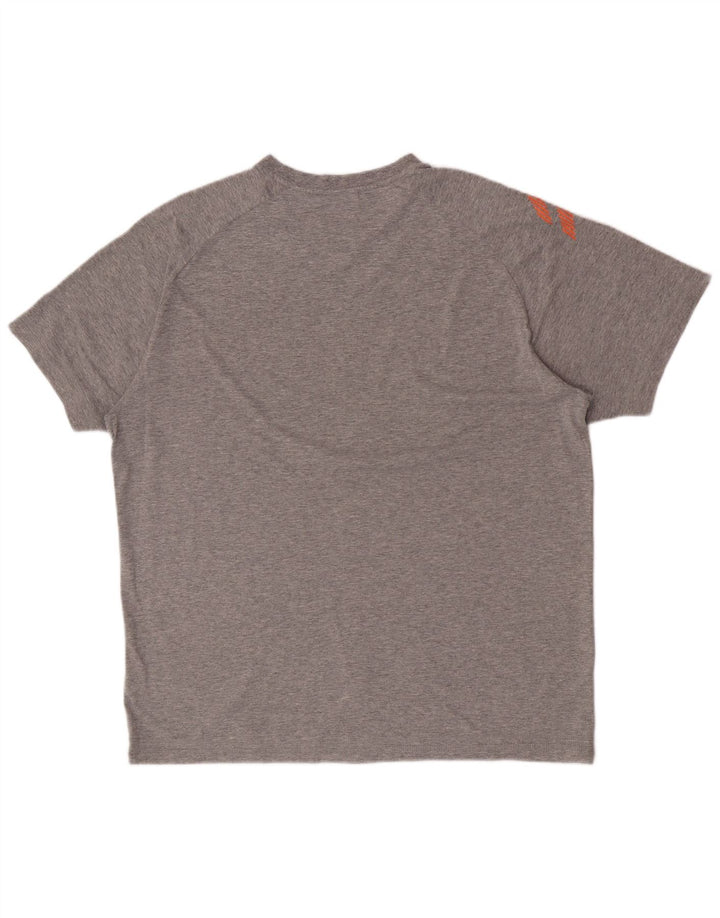 Asics Herre Grafisk T-Shirt Top XL Grå Bomuld