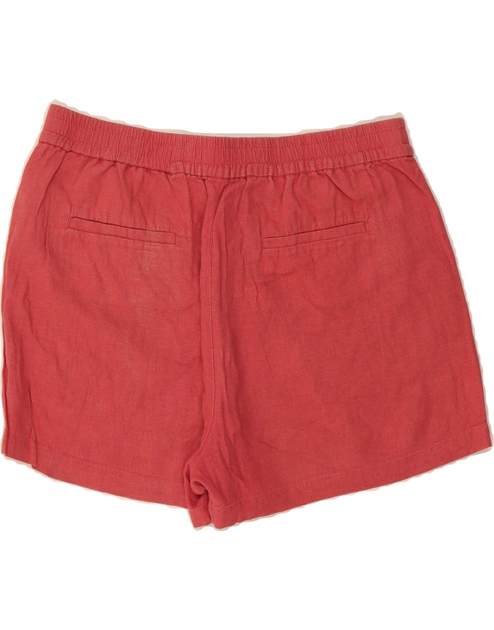 J. CREW Womens Chino Shorts Medium W30 Red Linen Vintage J. Crew and Second-Hand J. Crew from Messina Hembry 