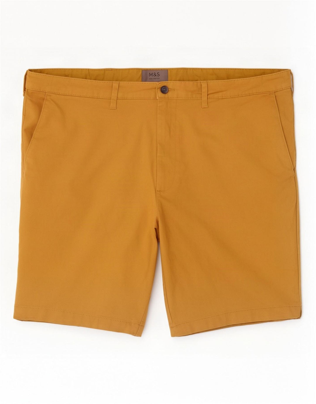 Marks & Spencer Herre Chino Shorts W42 2XL Beige Bomuld