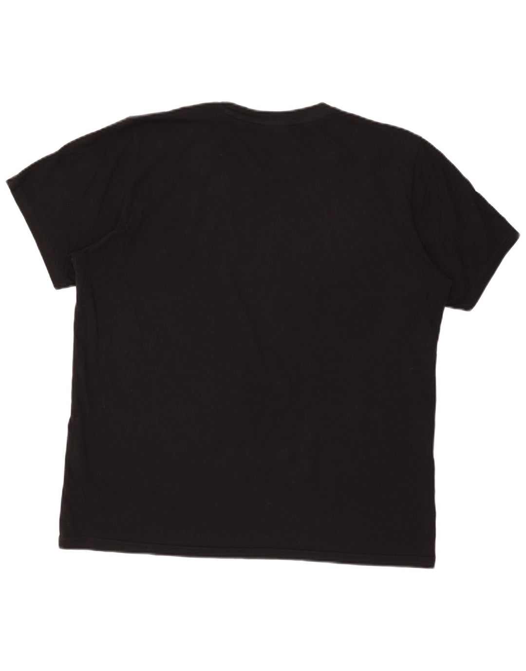 Champion Herre Grafisk T-Shirt Top Medium Sort Bomuld