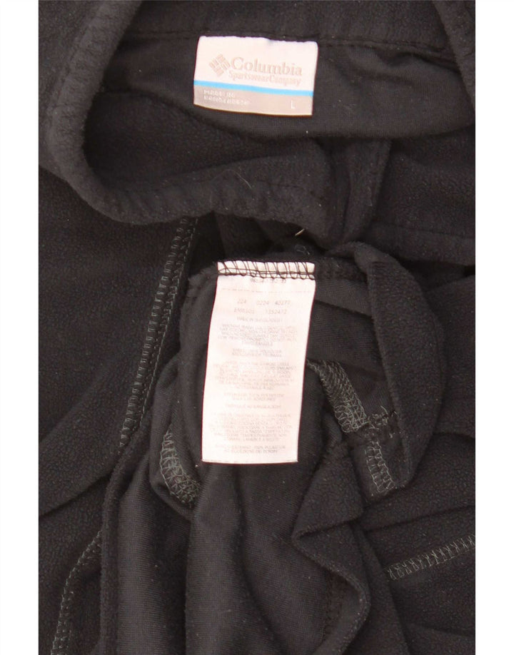 Columbia herre lynlås hals fleece jumper stor sort polyester