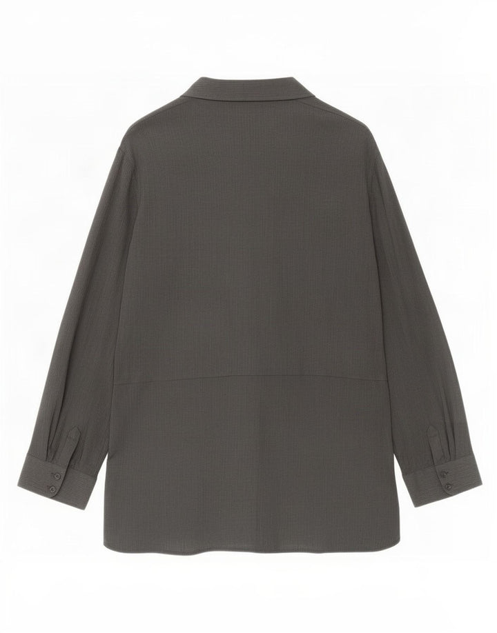 Whistles Dameskjorte UK 12 Medium Grey Cupro