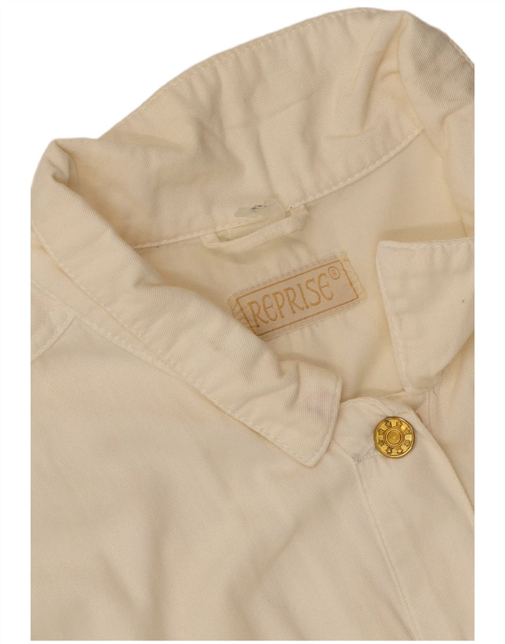 Reprise Dame Denim Gilet UK 16 Large Off White