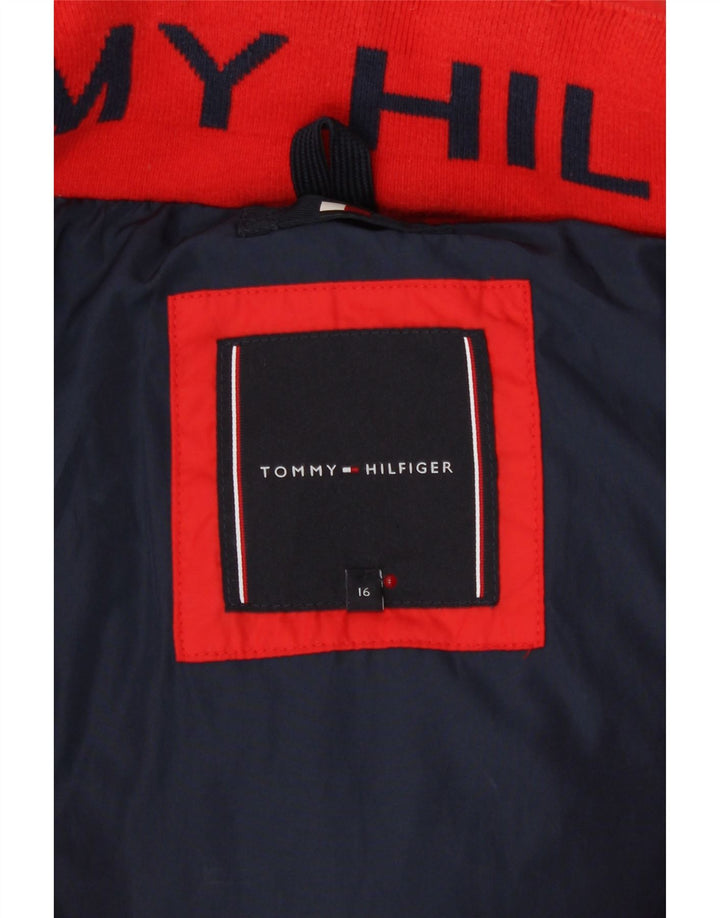 Tommy Hilfiger drenge hættejakke 15-16 år rød polyester