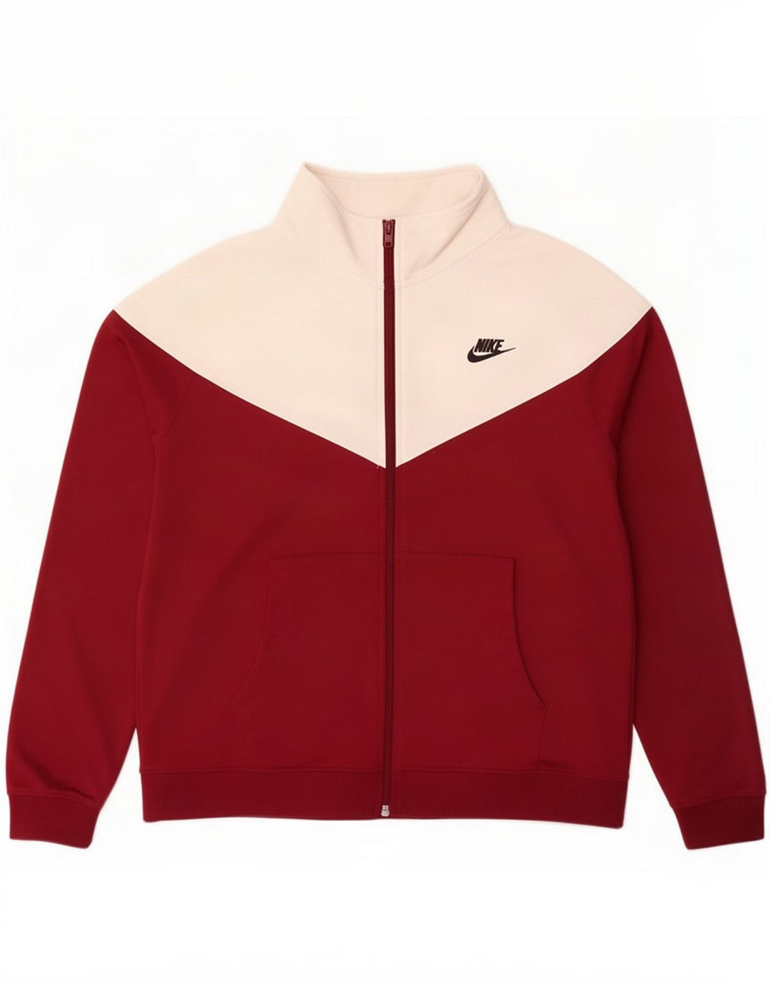 Nike træningsdragt til mænd, topjakke, stor rødbrun Colourblock Polyester