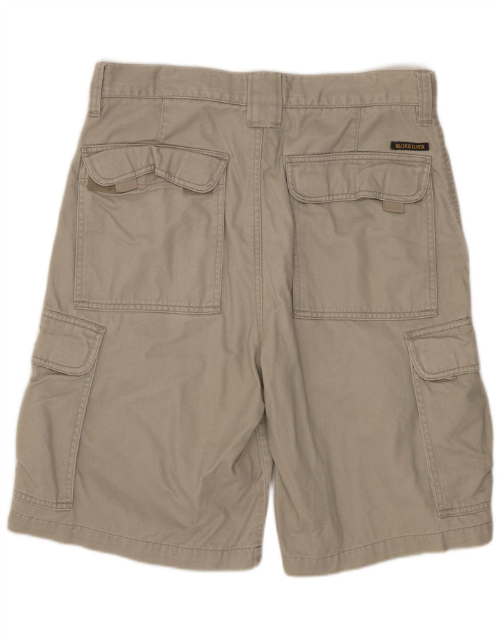 QUIKSILVER Herre Cargo Shorts W30 Medium Grå Bomuld