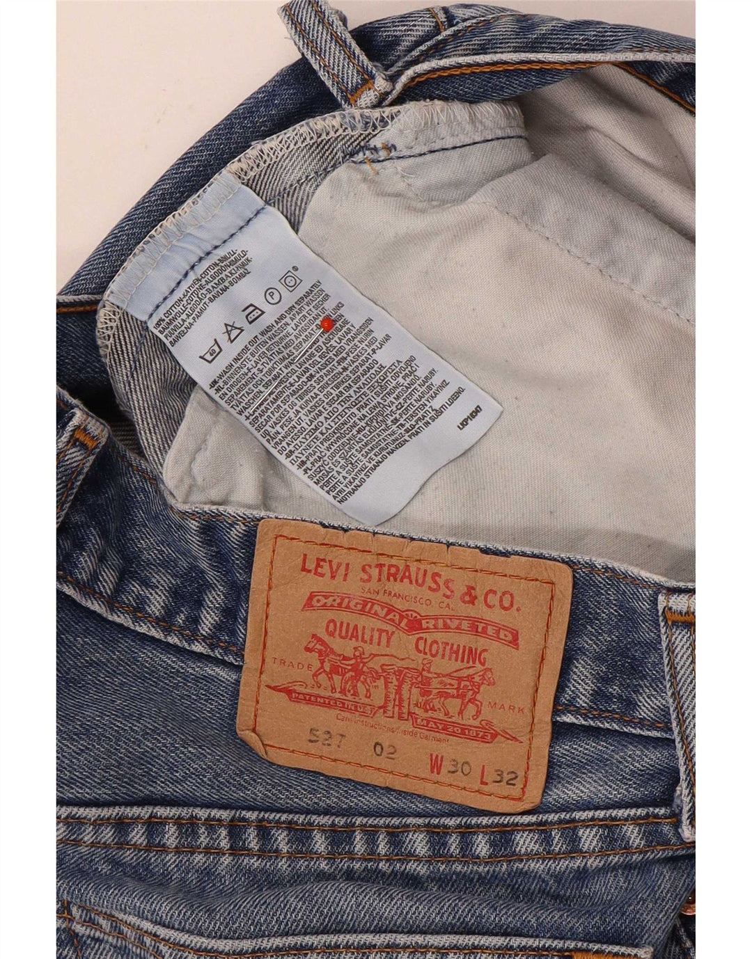 Levi's Herre 527 Bootcut Jeans W30 L32 Blå Bomuld