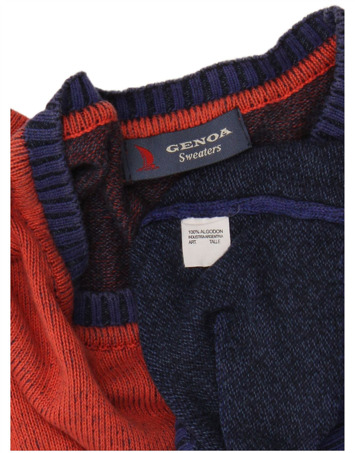 GENOA Dame sweater med rund hals DK 18 XL Flerfarvet Colourblock