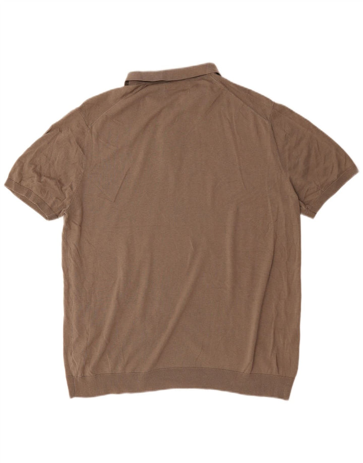 Marks & Spencer Herre Autograph Polo Shirt XL Grå Silke