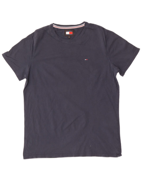 Tommy Hilfiger Herre T-Shirt Top Stor Marineblå