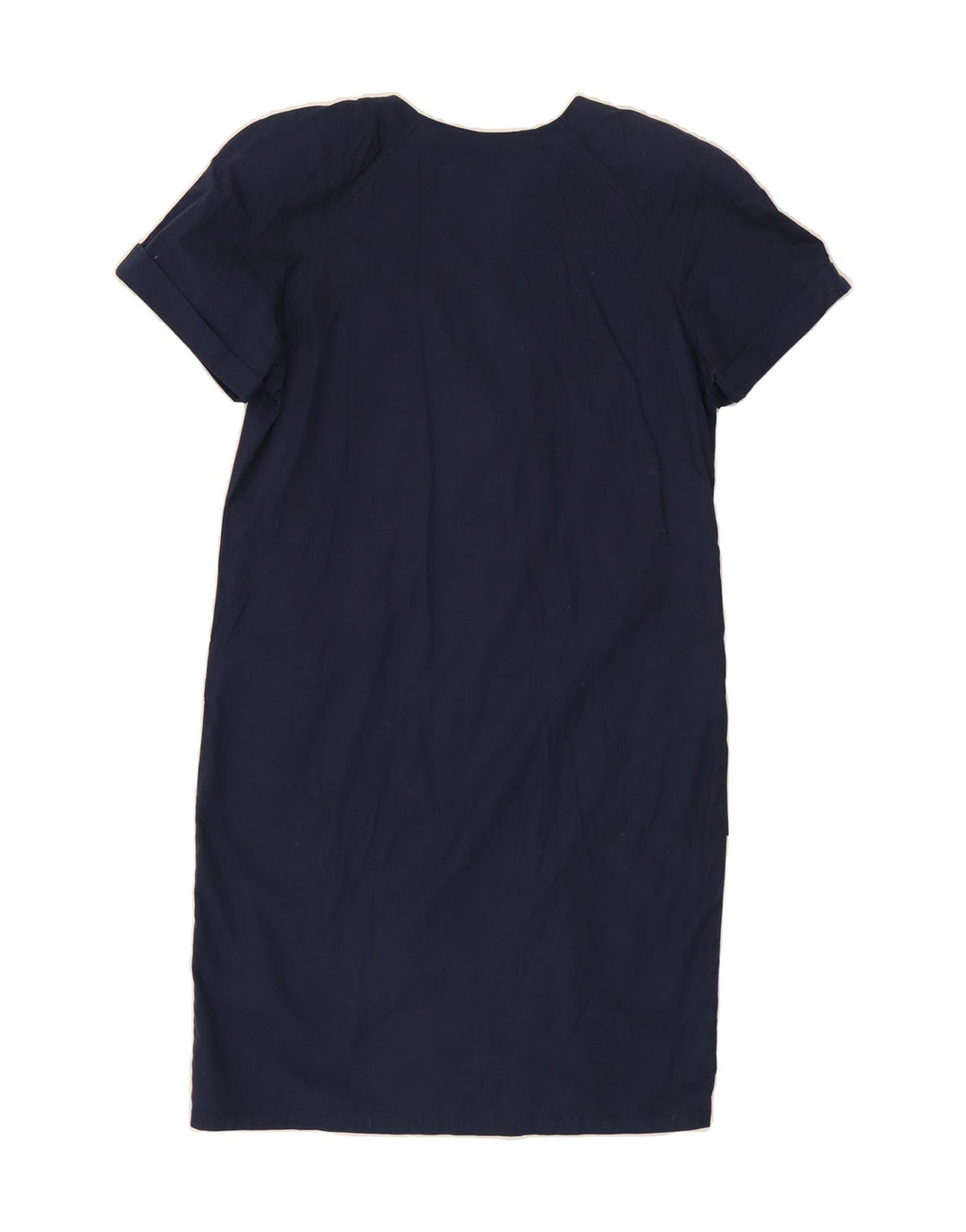 VINTAGE Womens Shift Dress IT 44 Medium Navy Blue Cotton Vintage Vintage and Second-Hand Vintage from Messina Hembry 