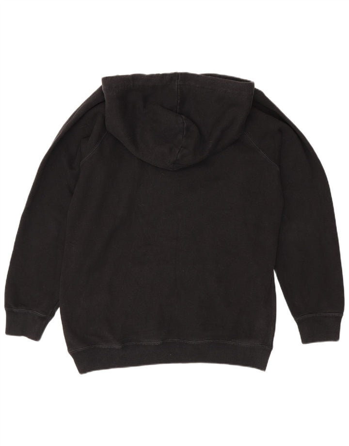 JACK WILLS Womens Oversized Graphic Hoodie Jumper UK 12 Medium Black