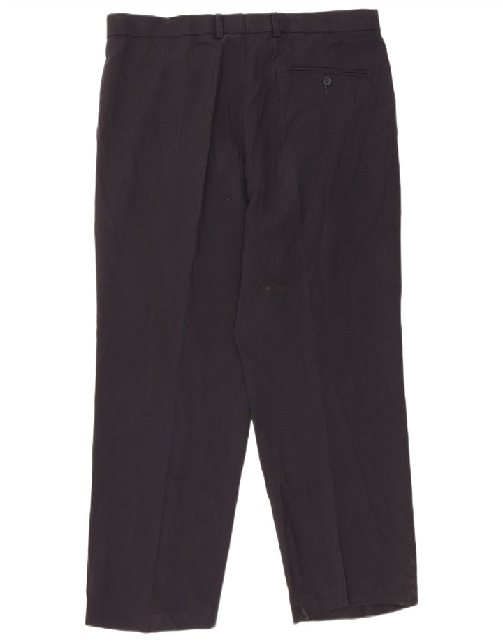 Marks & Spencer Herre Pegged Chino Bukser W36 L29 Navy Blue Classic