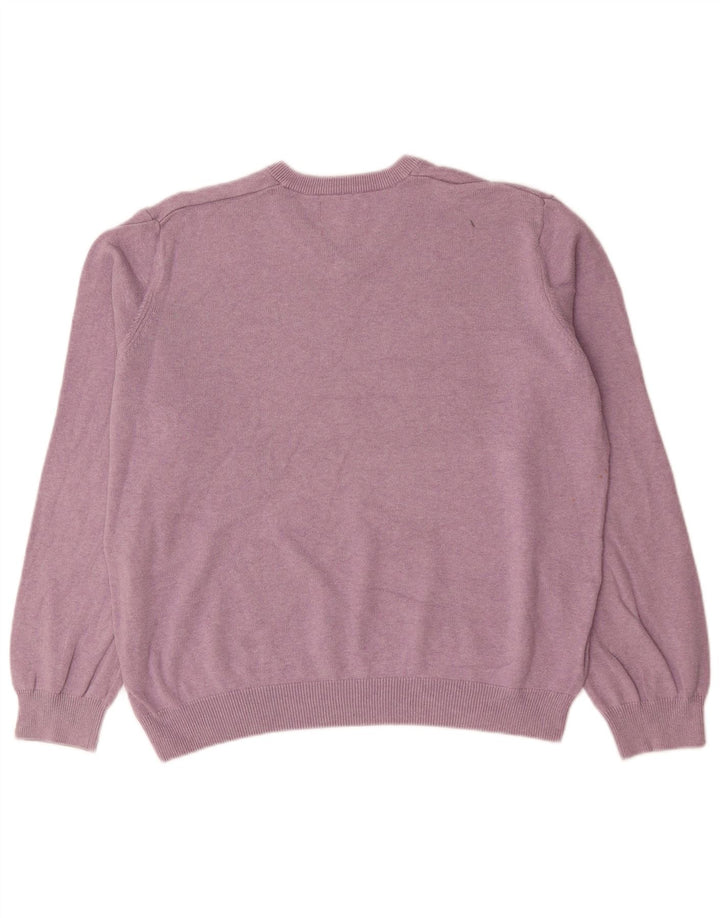 Marks & Spencer Herre V-hals sweater XL Pink Bomuld