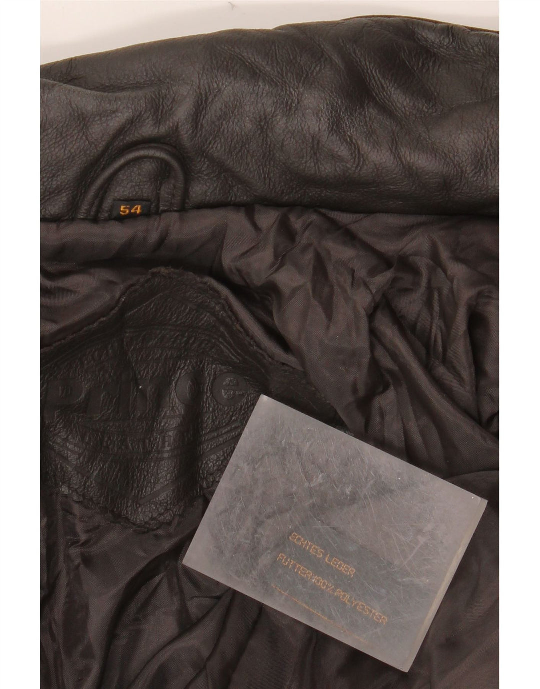 PRINCE Herre Læder Gilet IT 54 2XL Sort Læder