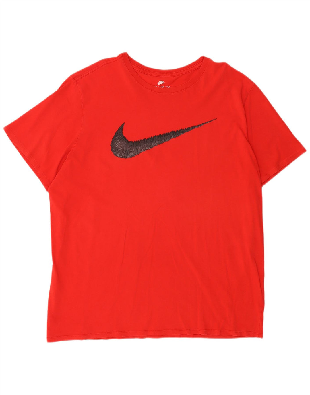 Nike Herre Athletic Cut Grafisk T-Shirt Top 2XL Rød