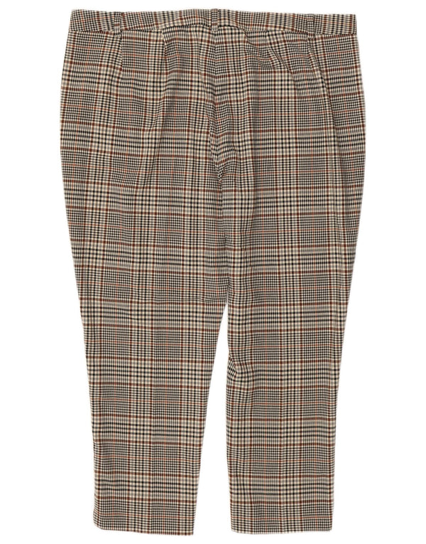 Marks & Spencer Dame Cropped Trousers UK 20 2XL W40 L25 Multicolored