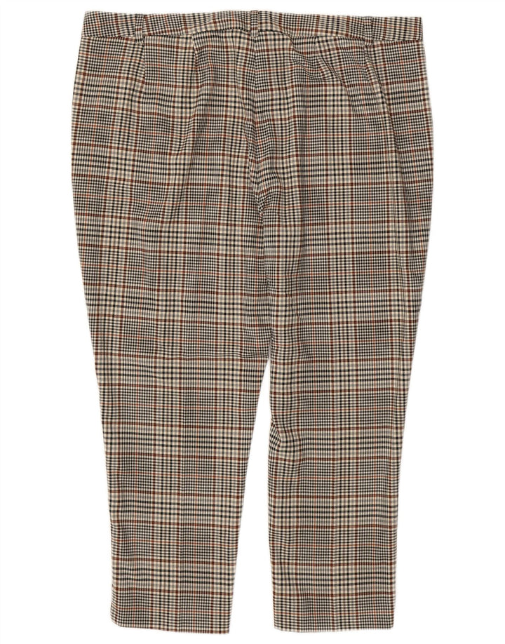 Marks & Spencer Dame Cropped Trousers UK 20 2XL W40 L25 Multicolored