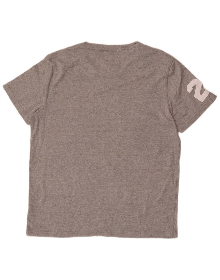 Superdry Herre grafisk T-shirt Top 2XL Grå Bomuld