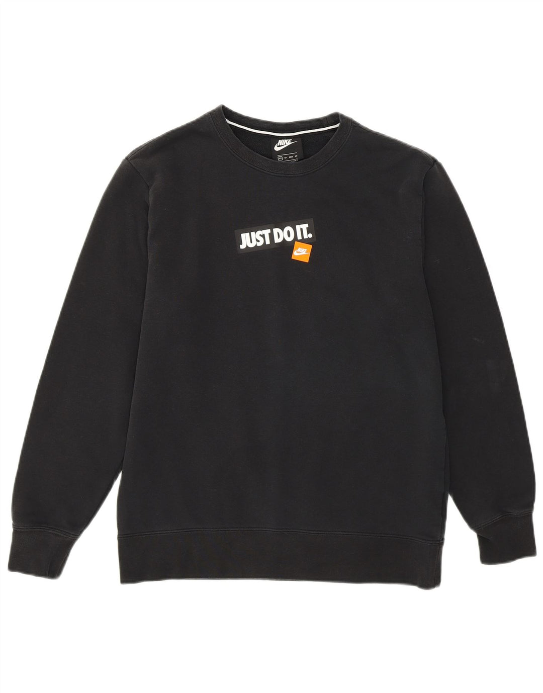 NIKE grafisk sweatshirt til mænd XS Sort bomuld
