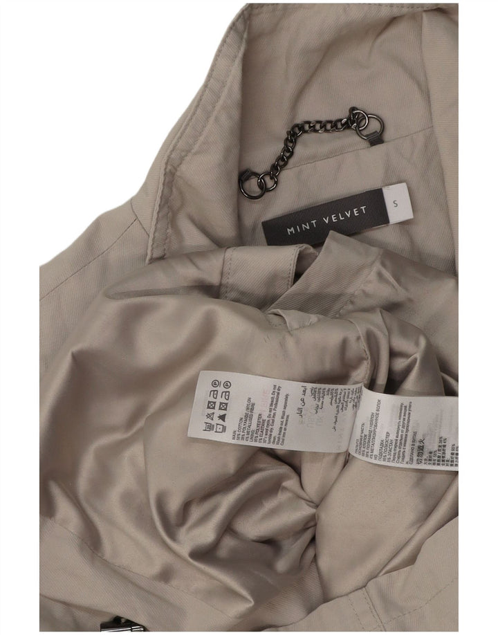 MINT VELVET Dame Utility Jacket UK 10 Small Grey Bomuld
