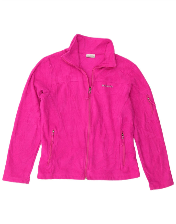 Columbia Dame Fleecejakke UK 14 Medium Pink Polyester