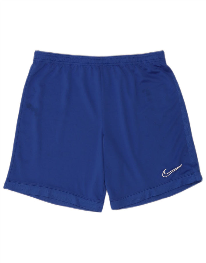 Nike Herre Dri Fit sportsshorts store blå polyester