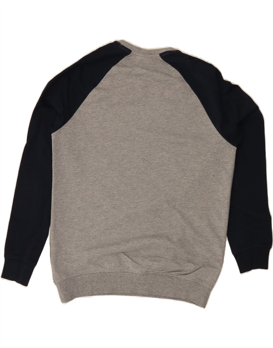 U.S. POLO ASSN. Mens Sweatshirt Jumper Large Grey Colourblock Polyester Vintage U.S. Polo Assn. and Second-Hand U.S. Polo Assn. from Messina Hembry 