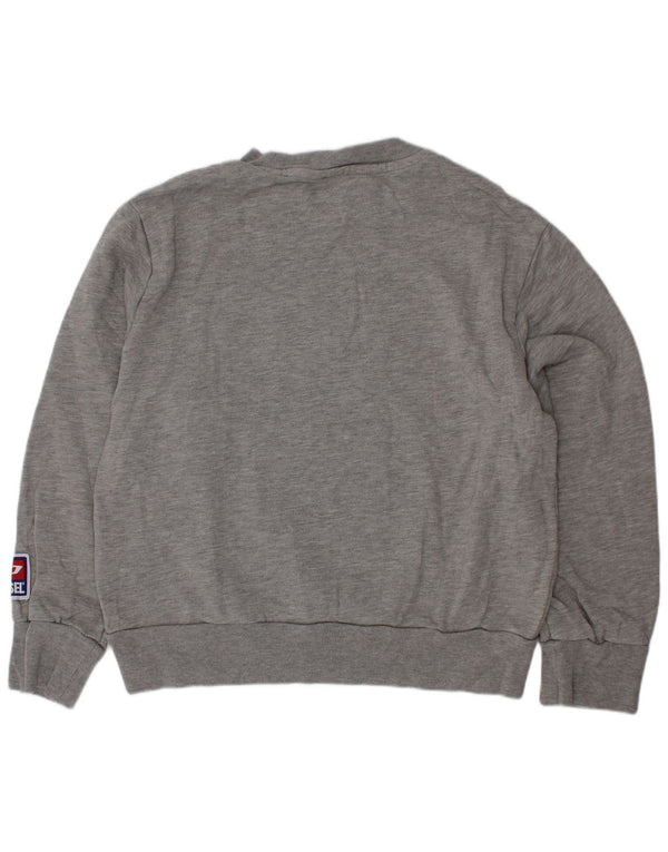 Diesel Boys Graphic Sweatshirt Jumper 7-8 år Grå Bomuld