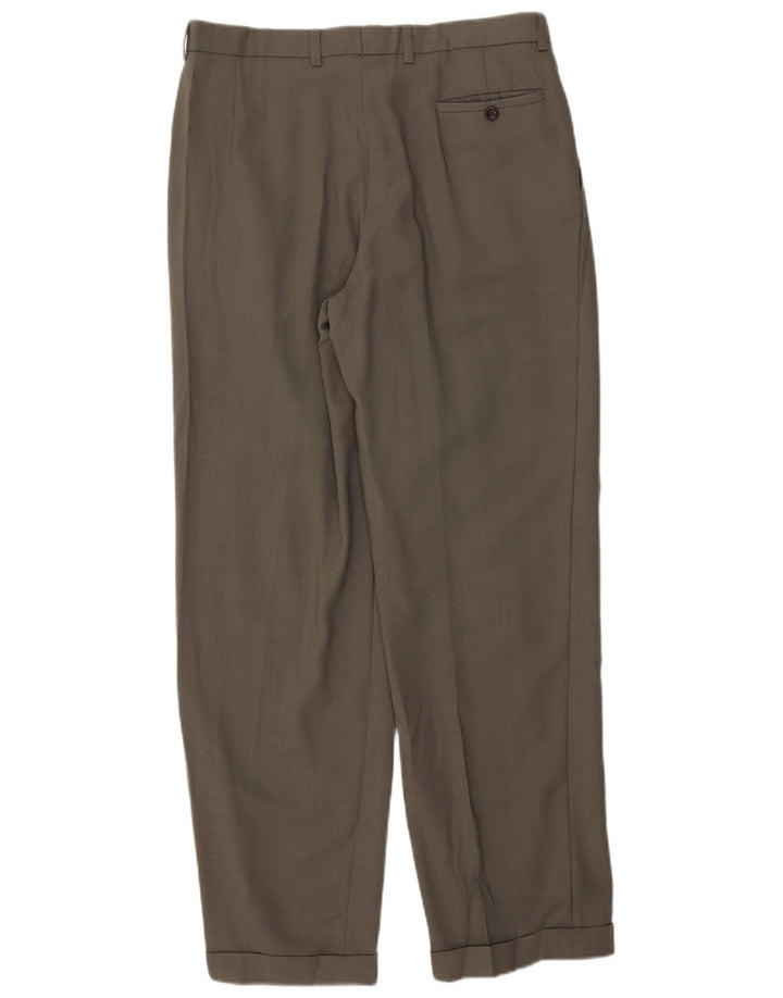 Marks & Spencer Herre Pegged Suit Bukser W34 L31 Grå uld