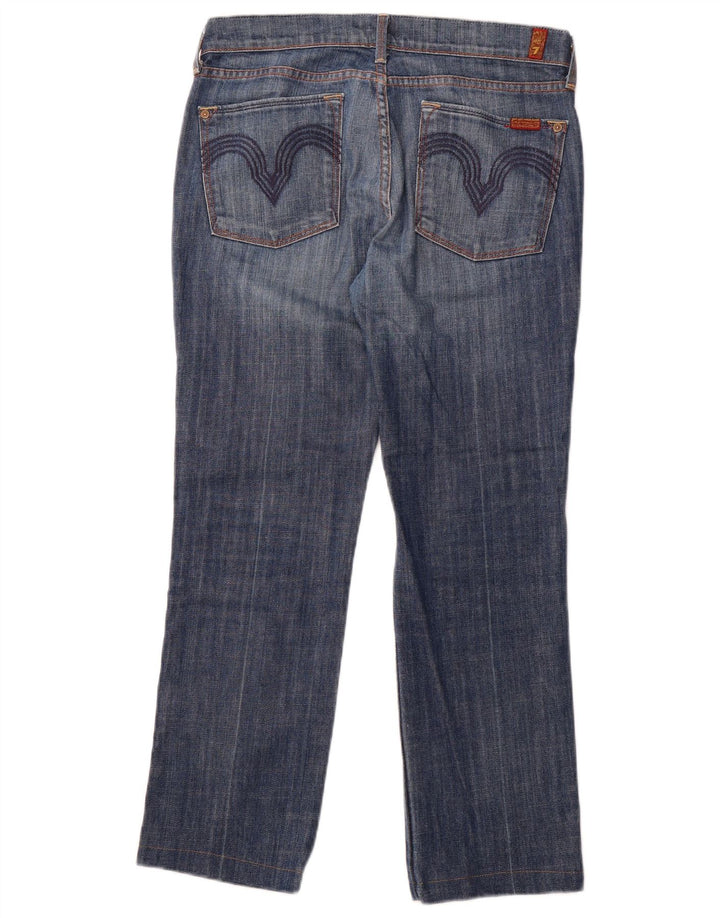 7 FOR ALL MANKIND Mens Straight Jeans W31 L28 Blue Cotton