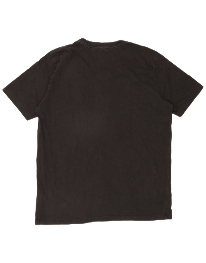HUGO BOSS Herre T-Shirt Top XL Sort Bomuld