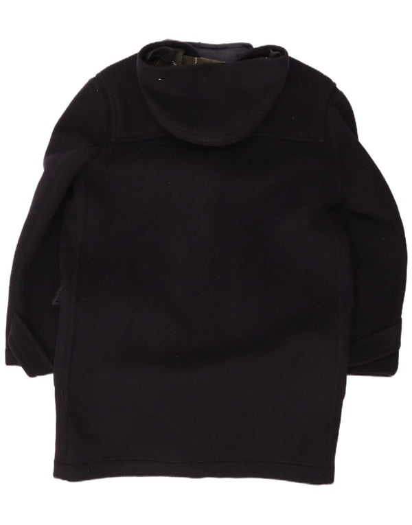 Vintage Herre Hooded Duffel Coat UK 40 Large Navy Blue