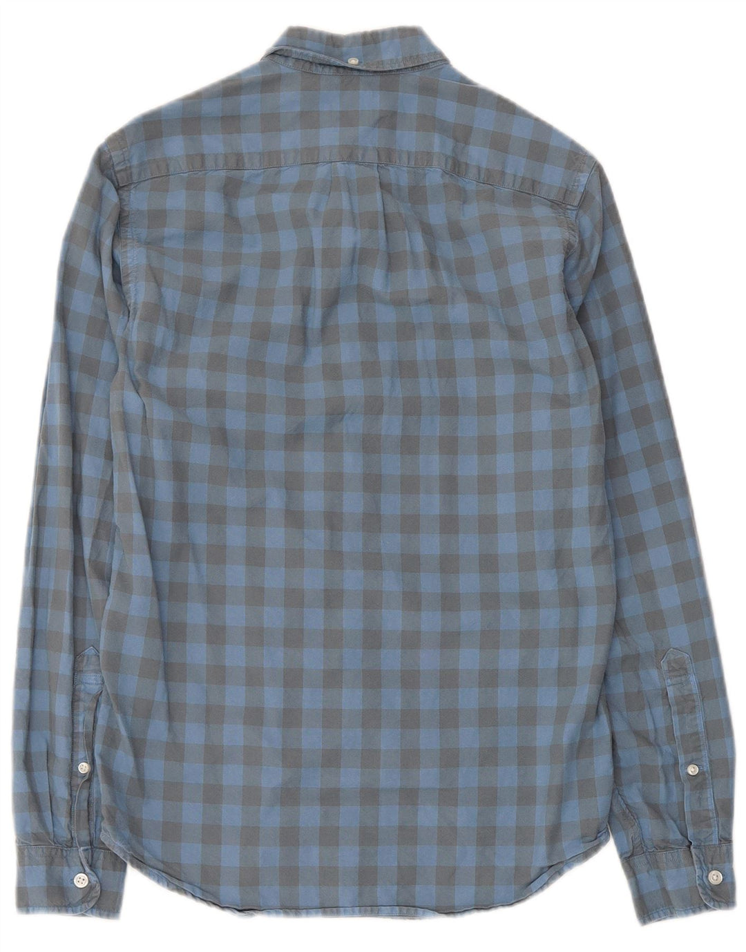 J. Crew Herre Slim Flanellskjorte XS Blå Gingham Bomuld